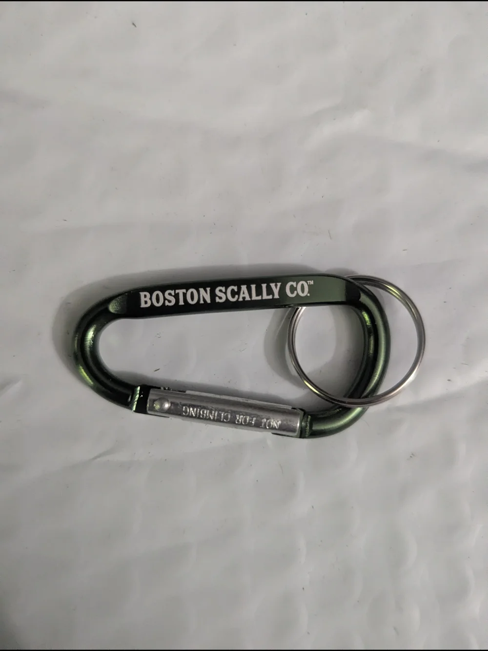 Green Boston Scally Carabiner Keychain